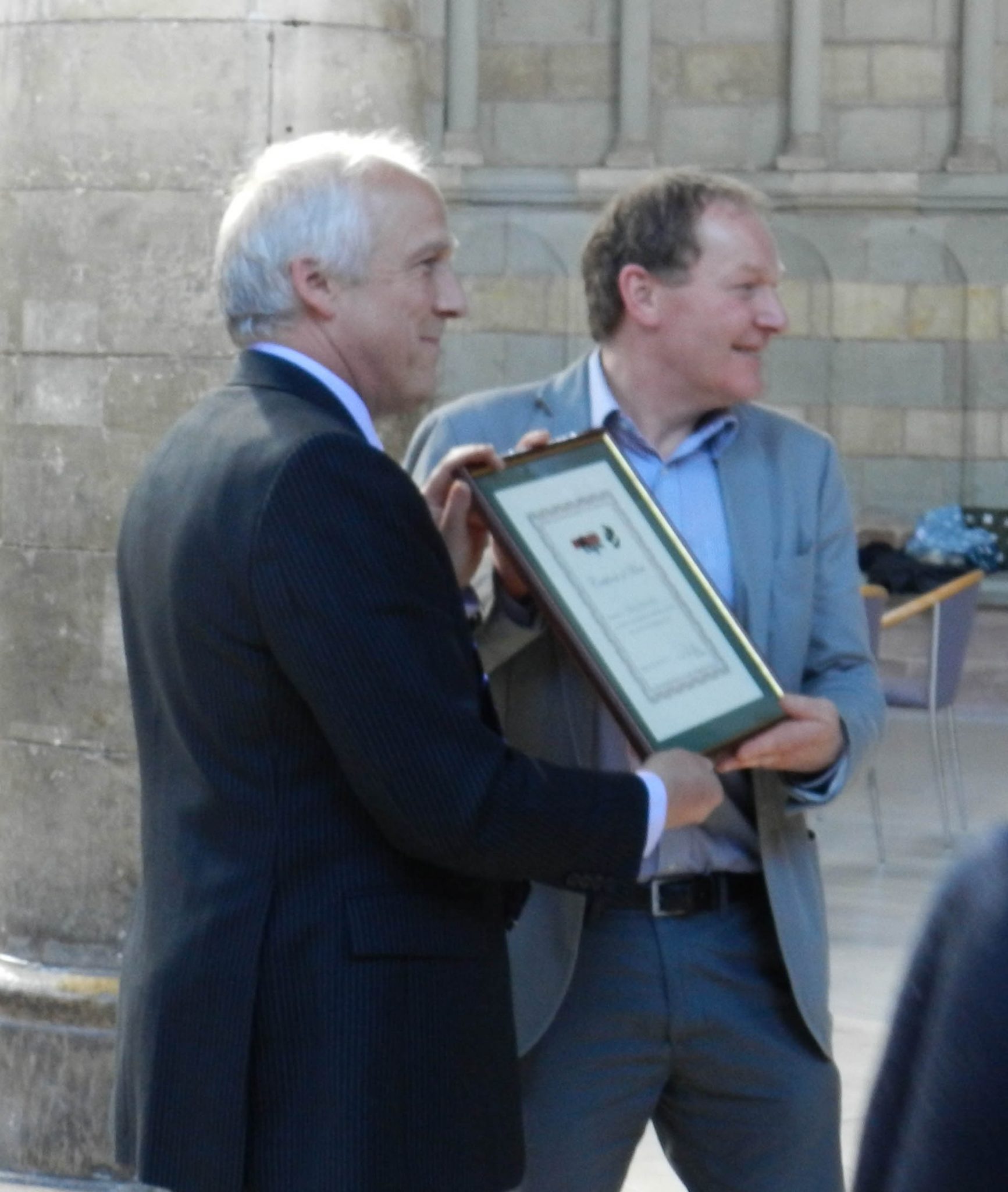 Chris Bennet awarded the Certificate of Merit