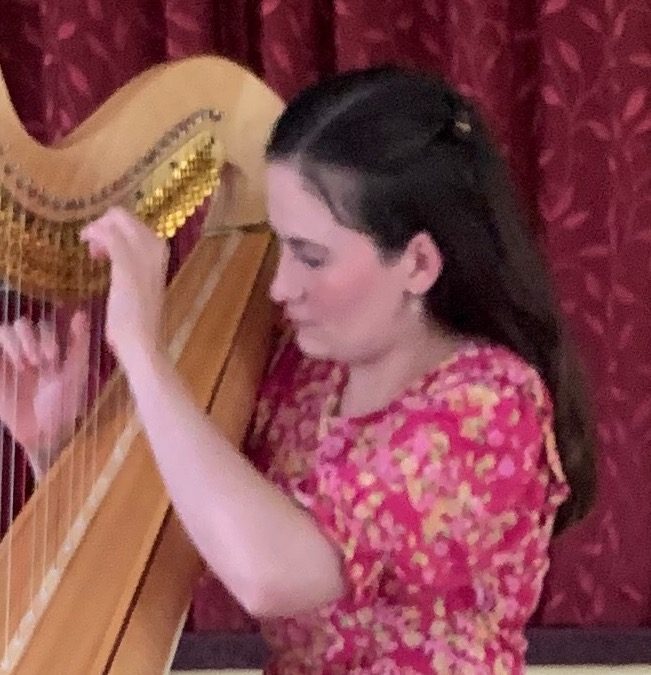 Harpist Anwen Mai Thomas visits the West Midlands Branch